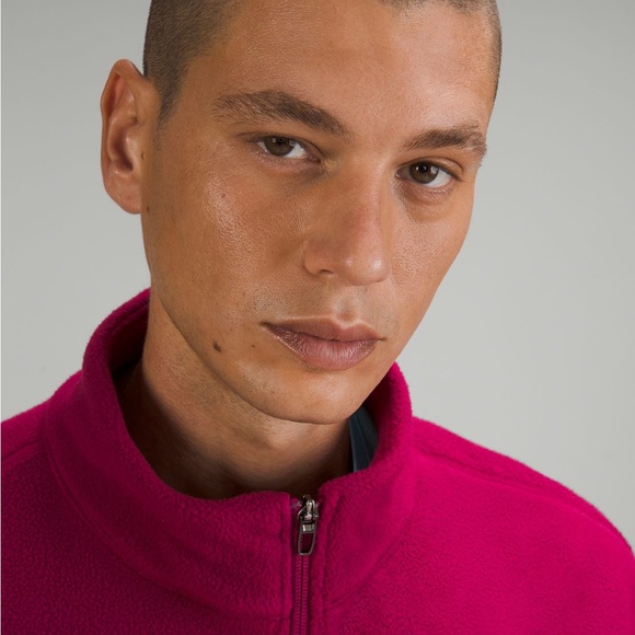 ❤️ Lululemon Oversized-Fit Fleece Half Zip Pomegranate Men’s Size Small - Picture 10 of 15